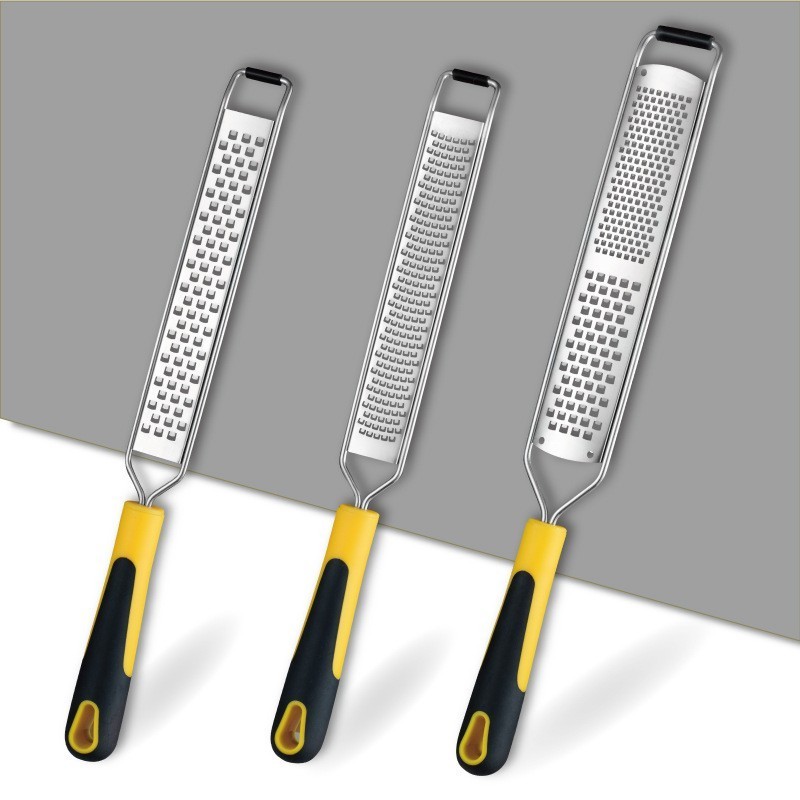 Wholesale 304 Stainless Steel Long PP Handle lemon Grater Fruit Grater Scrapper Cheese Grater Vegetable Chopper