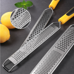 Wholesale 304 Stainless Steel Long PP Handle lemon Grater Fruit Grater Scrapper Cheese Grater Vegetable Chopper