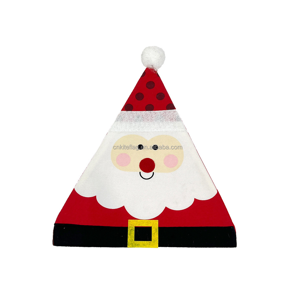 custom mini santa hat with logo Children Xmas Cap Party Decor Green Red Ears Christmas Elf Hat