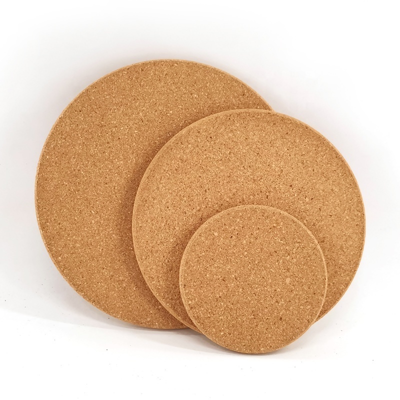 New Custom Cork Coasters Round Square Shape Design Beer Cork Coaster With Holder Laser Engrave Print Logo Wine Cork Coaster