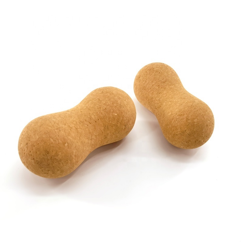 Guaranteed quality unique wholesale cork massage peanut ball for yoga pilates exercise