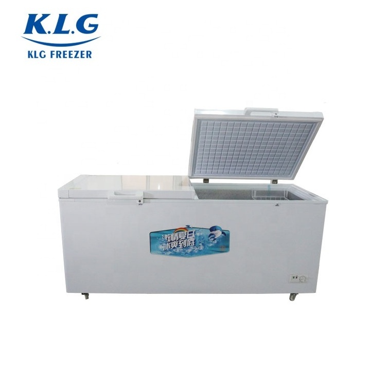 big capacity solar power 12V 24V foaming door BD-1280 refrigerator industrial deep freezers with lock