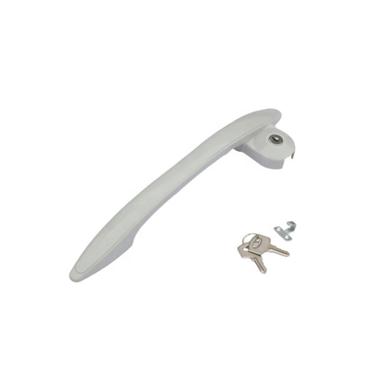 Well design top open double freezer door handle with cover and lock for refrigerator handle home appliance parts