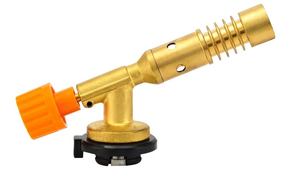 KLL 7003D Copper nozzle manual ignition1/4 turn gas flame gun screw torch fire torch