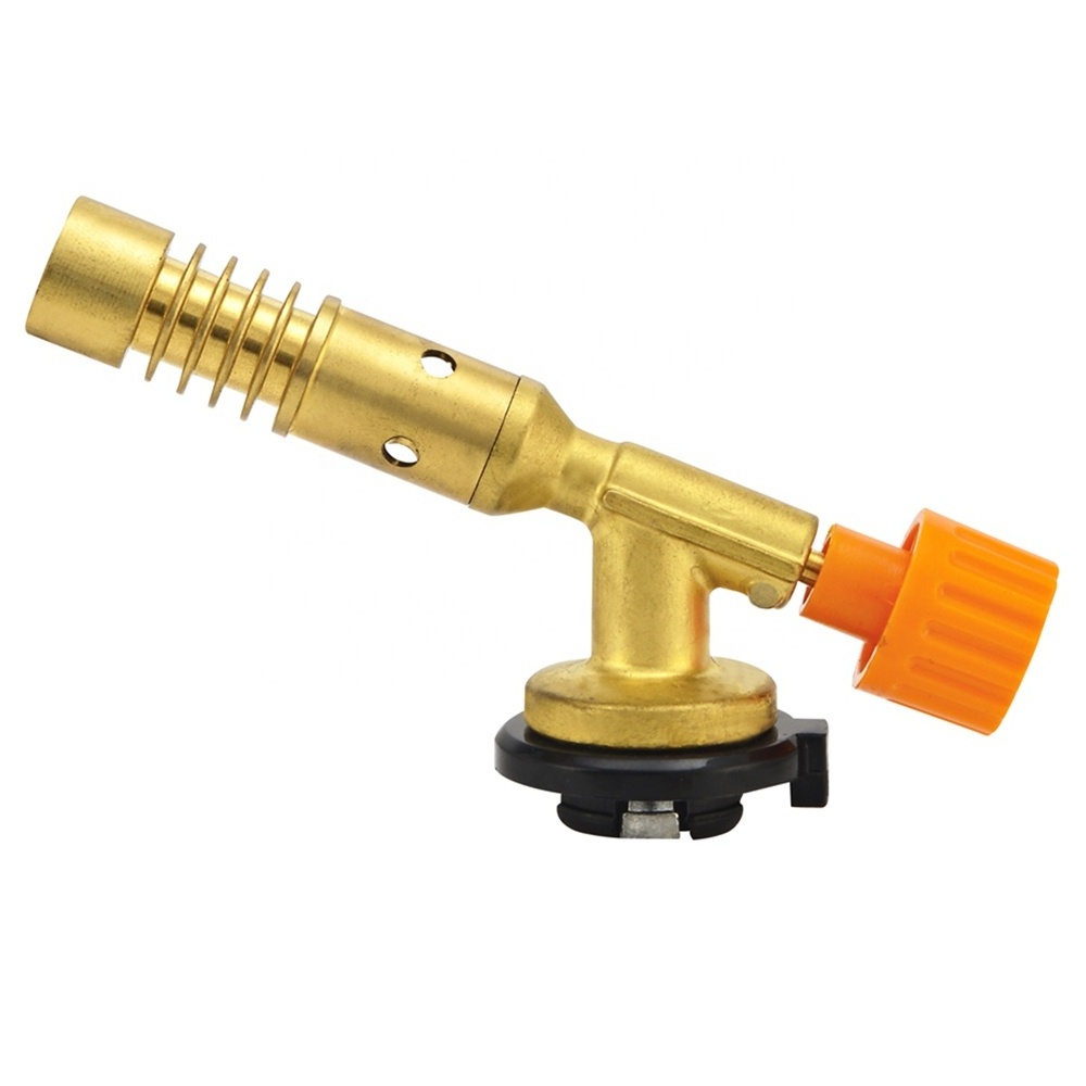 KLL 7003D Copper nozzle manual ignition1/4 turn gas flame gun screw torch fire torch