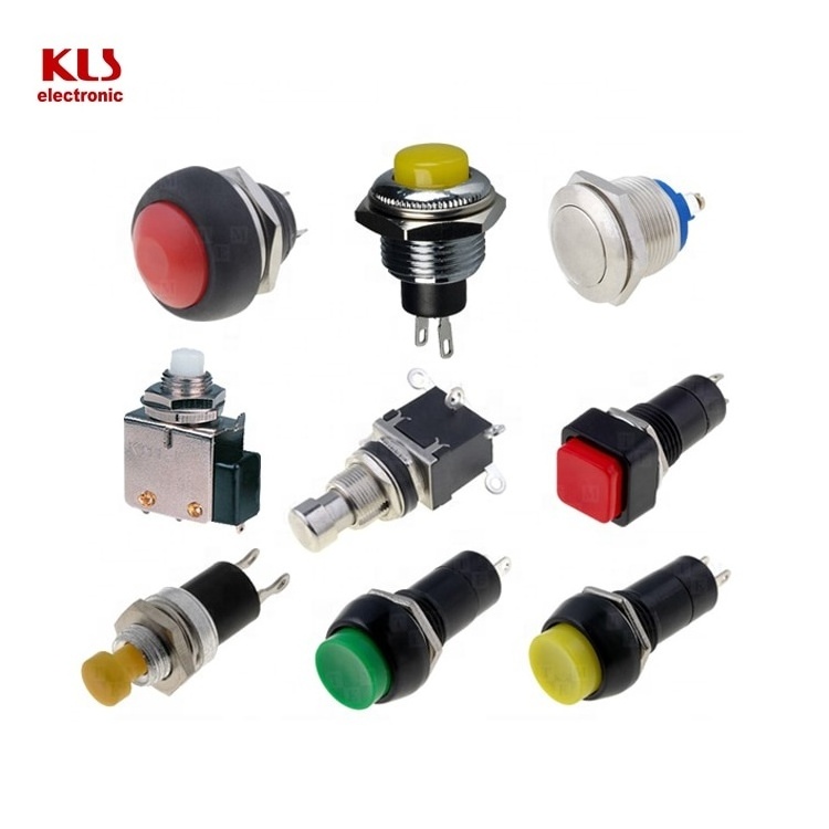 2 4 6 pin Mini small metal led latching reset waterproof push button switch 12V 24V 12mm on off push button switch