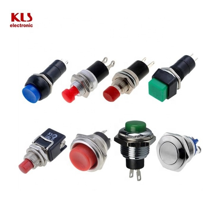 2 4 6 pin Mini small metal led latching reset waterproof push button switch 12V 24V 12mm on off push button switch