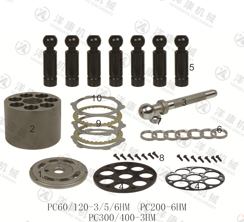 Factory Price Hyundai Excavator Hydraulic Swing Motor Spare Parts Repair Kit  for PC200 PC360 PC60 kmf31kmf41