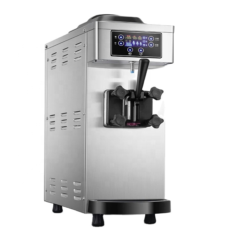 2024 Single Head 8L/H Commercial Softy Ice Cream Making Machine Automatic Chocolate Flavor Gelato Maker Vending Machine