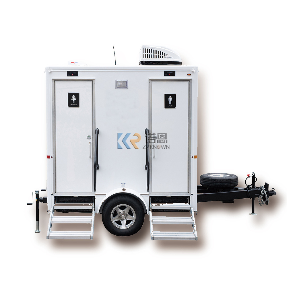 2024 Luxury Mobile Toilet Restroom Cleaning Trailer Portable Restroom Toilet Trailer Toilet Cabin with CE and DOT