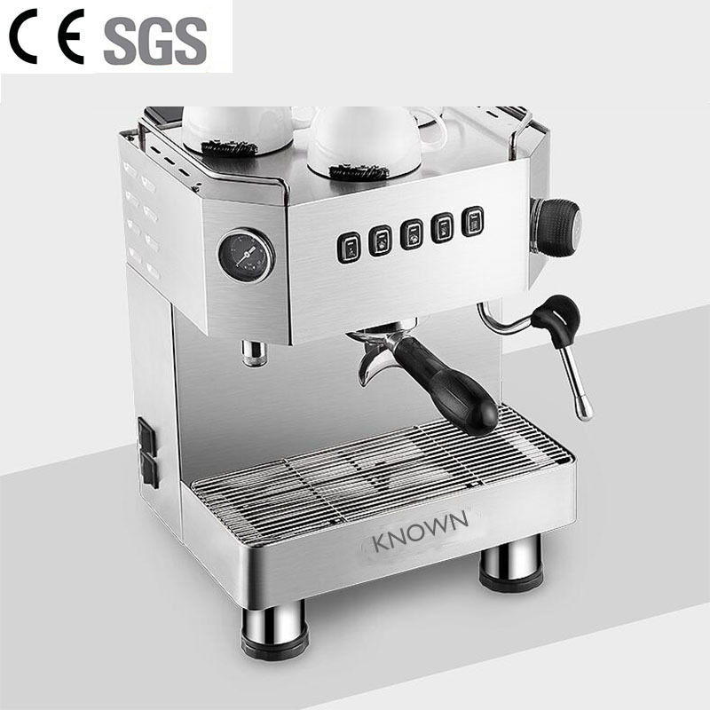 2024 Italian Style Stainless Steel Espresso Coffee Machine / Electric Semiautomatic Coffee Maker for Shop