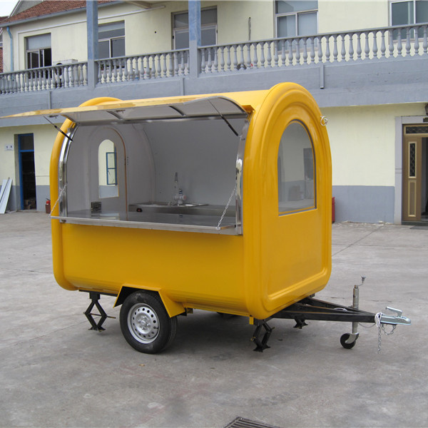 Mobile 220cm  Rotisserie Food Truck Fast Food Serving Trailer Potato Chips Vending Food Cart