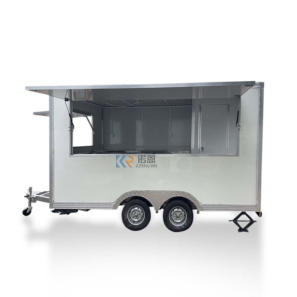 OEM Mobile Kitchen Food Trailer Van Truck Customized Fruits Snack Vending Cart Customized Coffee Kiosk for Sale