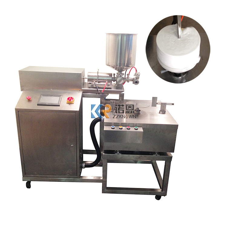 Customized Automatic Birthday Cake Cream Coating Machine Practical Cake Bread Icing Spreading Dressing Making Machine Supply