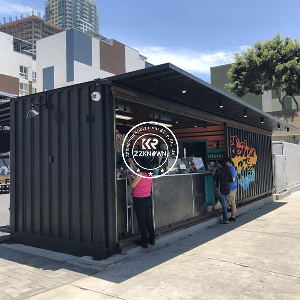 Portable Prefab Container Cafe Bar Mobile Kiosk Design Outdoor