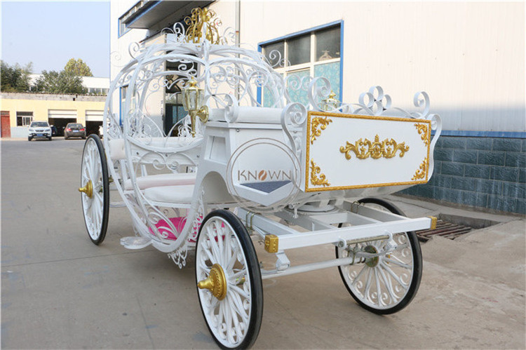 OEM Electric Cinderella Princess Wedding Horse Carriage Design Royal Classic Sightseeing Cart for Sale