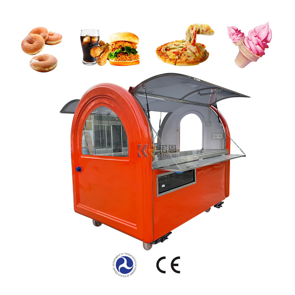 Hand Push Food Cart For Sale Food Truck Air Conditioning Unit Food Vendor Cart