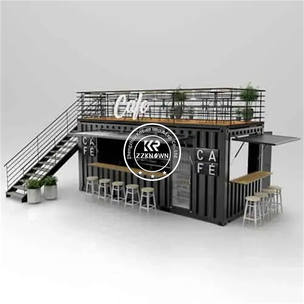 Premade Customized Best Mobile Transport Bar Coffee Shop Container Restaurant 20ft 40ft Modular House For Sale Second Hand