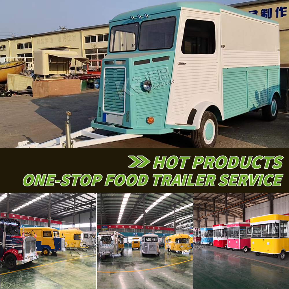 Customized 4 Wheel Electric Food Truck Food Shop Cars With Full Kitchen Mobile Ice Cream Coffee Cart