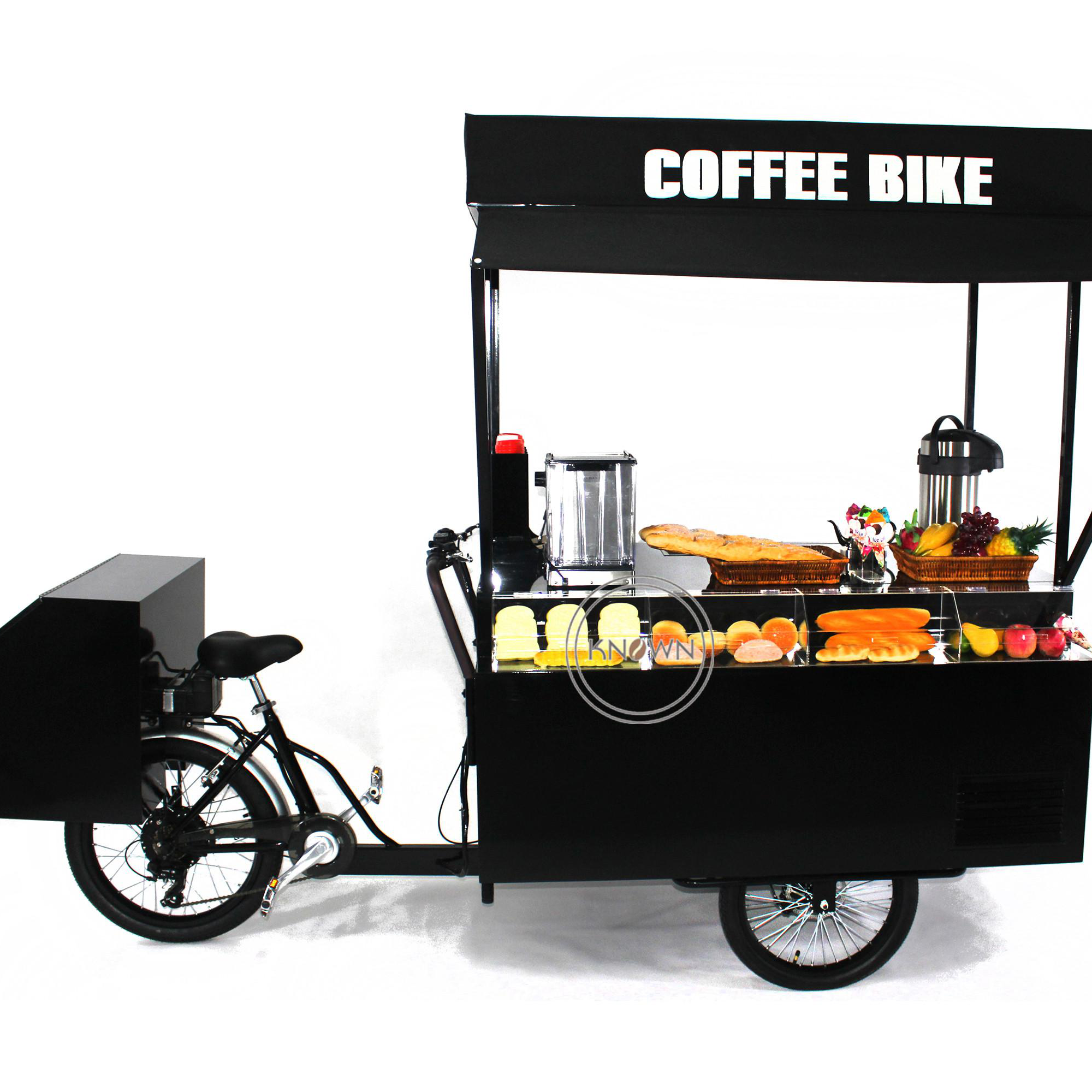 2024 Multifunctional Food Bicycle Exclusive Design Electric Reverse Riding Tricycle Cargo Bike