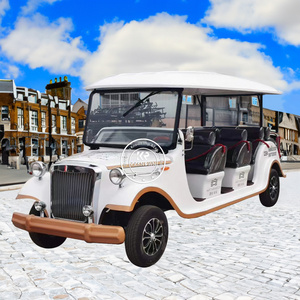 Best Price Customized Scenic 8 Sets Sightseeing Classic Car Vintage Electric Sightseeing Bus Car Retro Cars For Sale