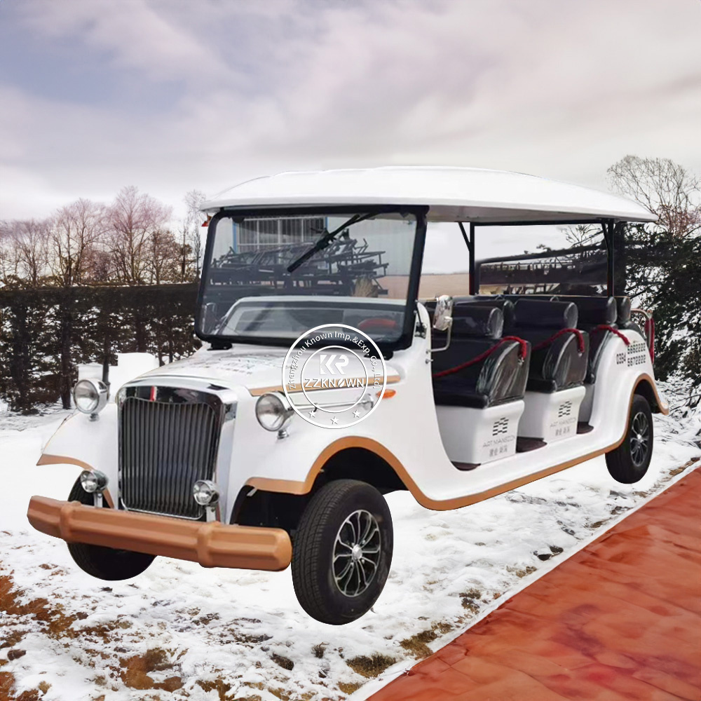 Best Price Customized Scenic 8 Sets Sightseeing Classic Car Vintage Electric Sightseeing Bus Car Retro Cars For Sale