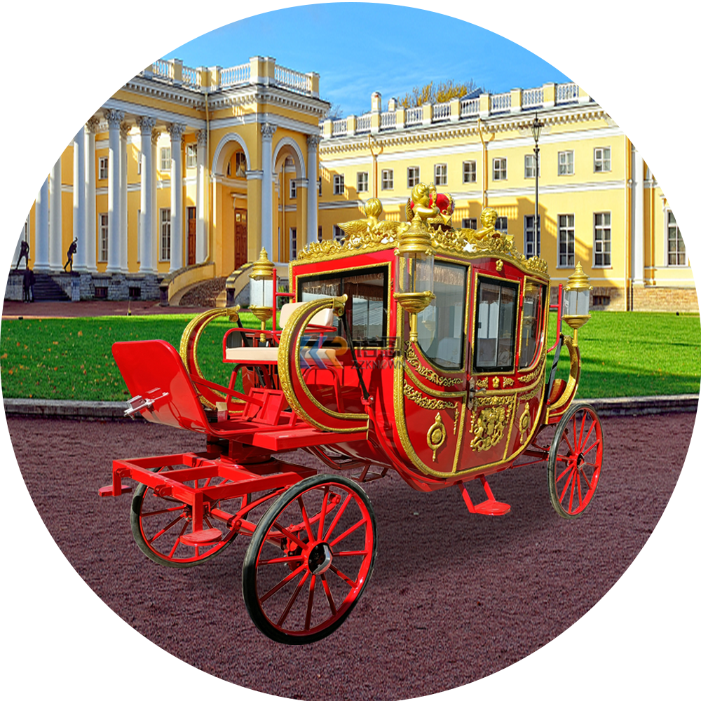 European Royal Family Horse Carriage Electric Cinderella Children Garden Horse Cart Princess Carriage Horse Carriage