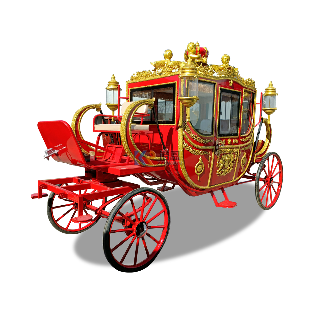 European Royal Family Horse Carriage Electric Cinderella Children Garden Horse Cart Princess Carriage Horse Carriage