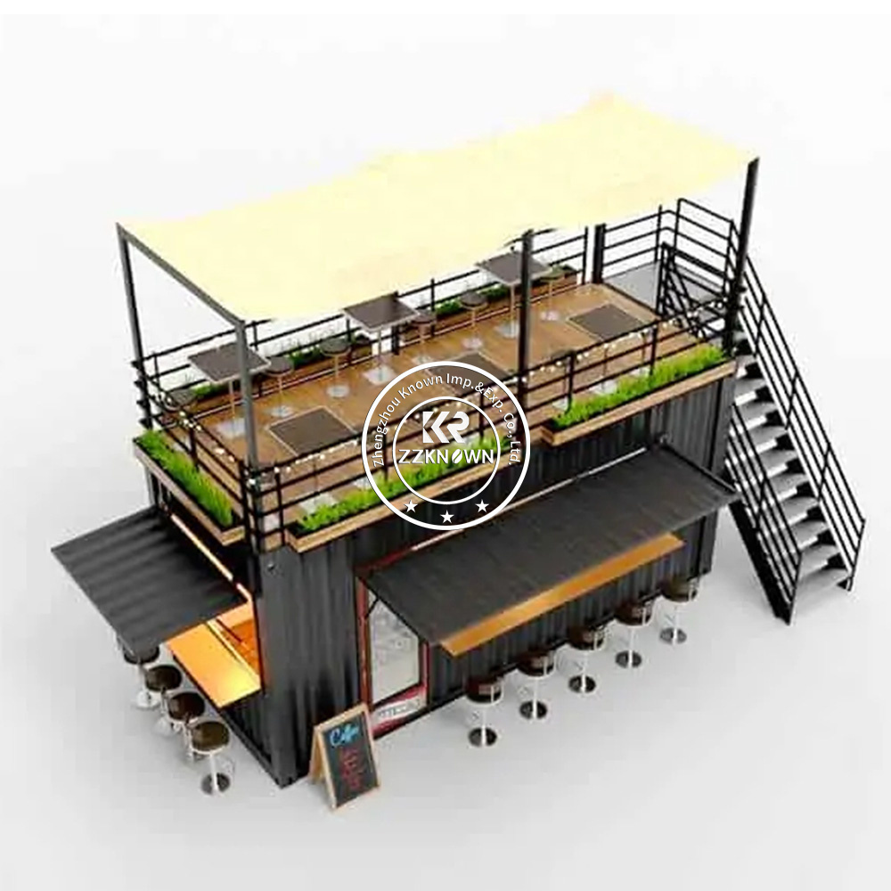 Steel Frame Container Restaurant Mobile Small Prefabricated Portable Modular Prefabricated Mobile Double Mobile Home