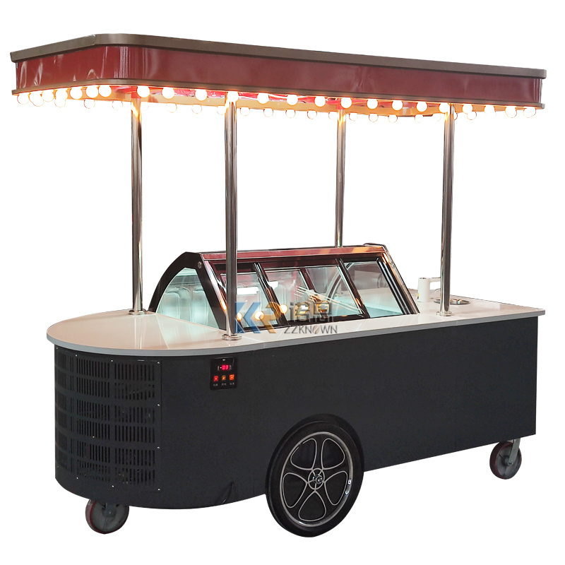 3 Wheels Small Chinese Coffee Vending Catering Food Cart Trailers Vintage Fast Food Carts Stand For Restaurant Trolley Cart