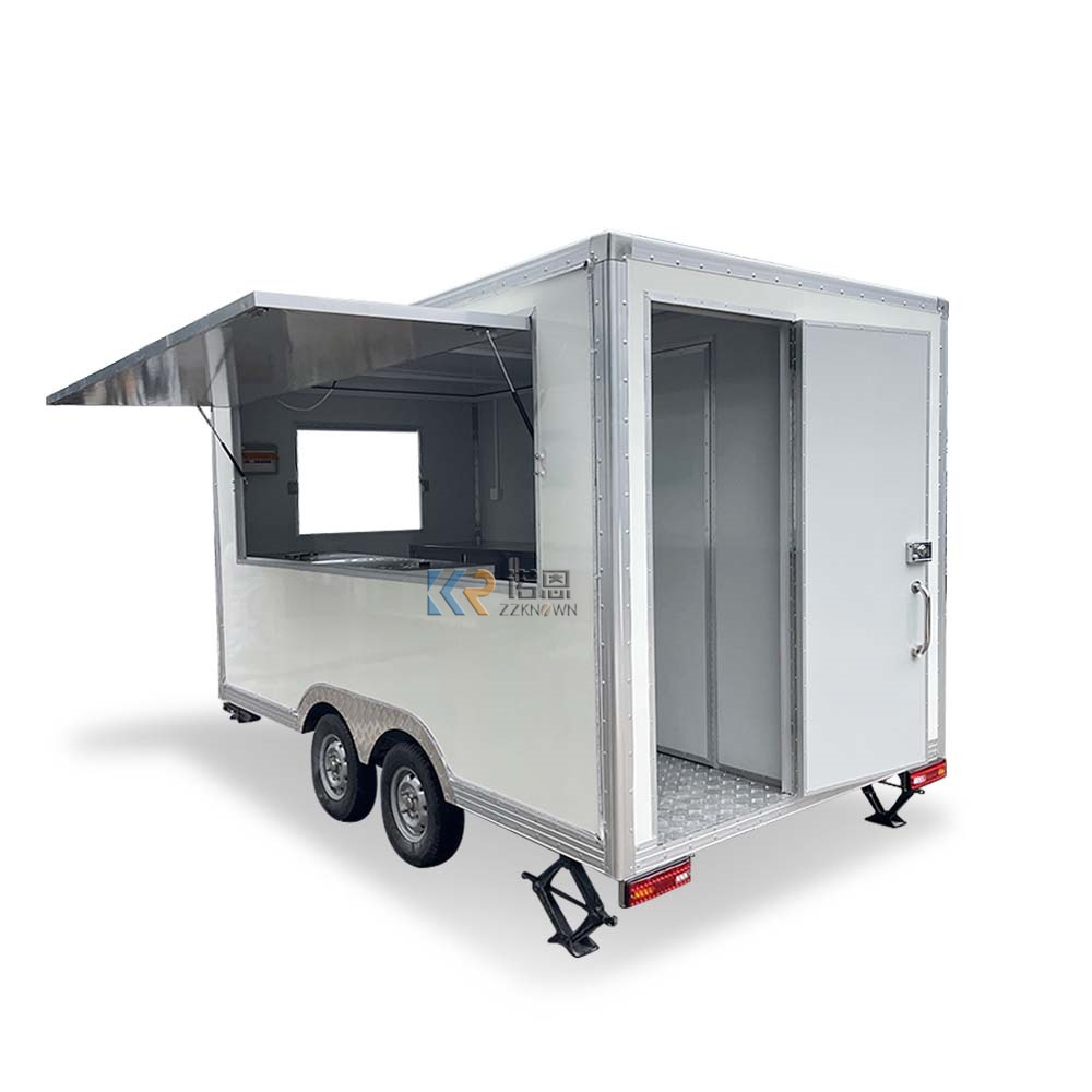 OEM Mobile Kitchen Food Trailer Van Truck Customized Fruits Snack Vending Cart Customized Coffee Kiosk for Sale