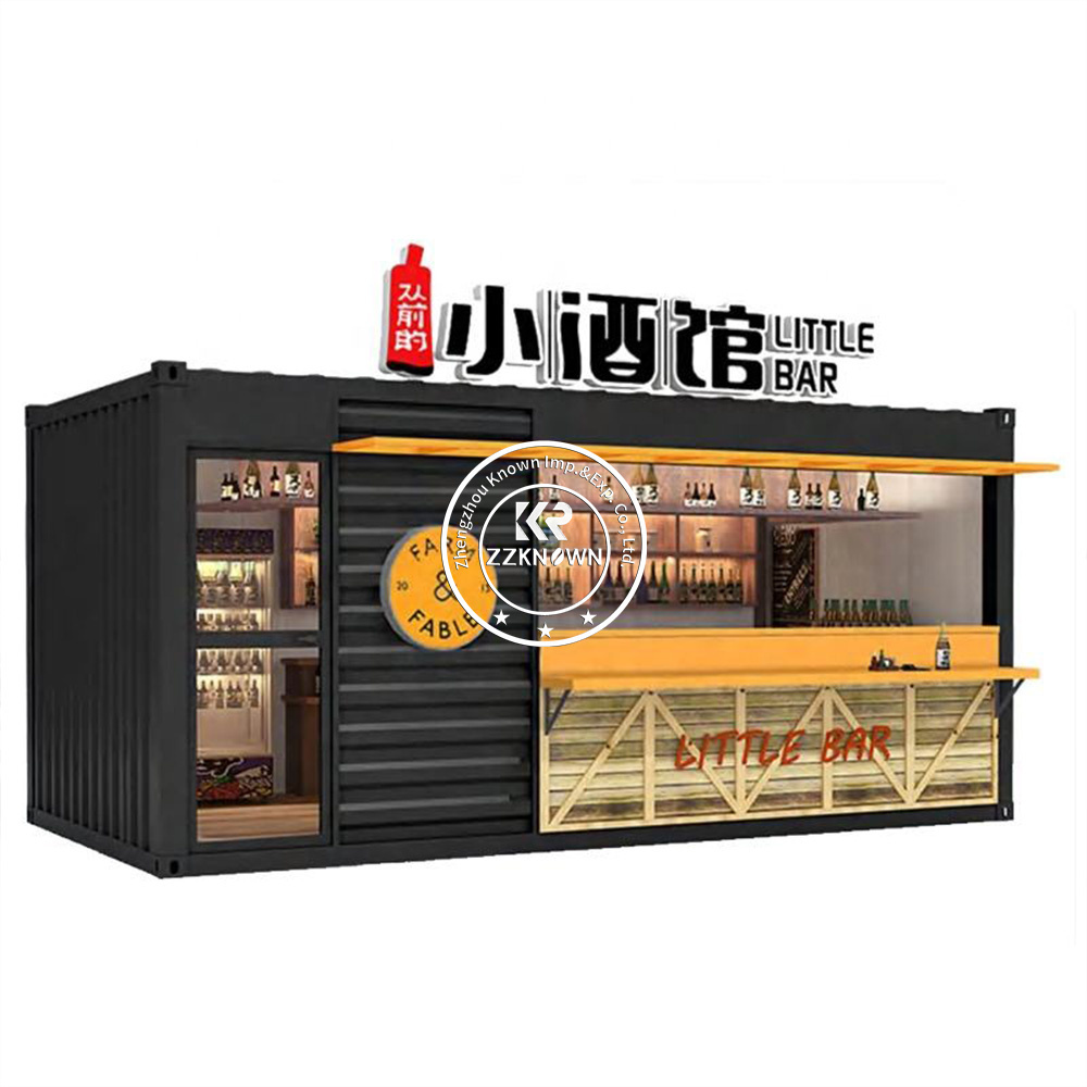 Portable Prefab Container Cafe Bar Mobile Kiosk Design Outdoor