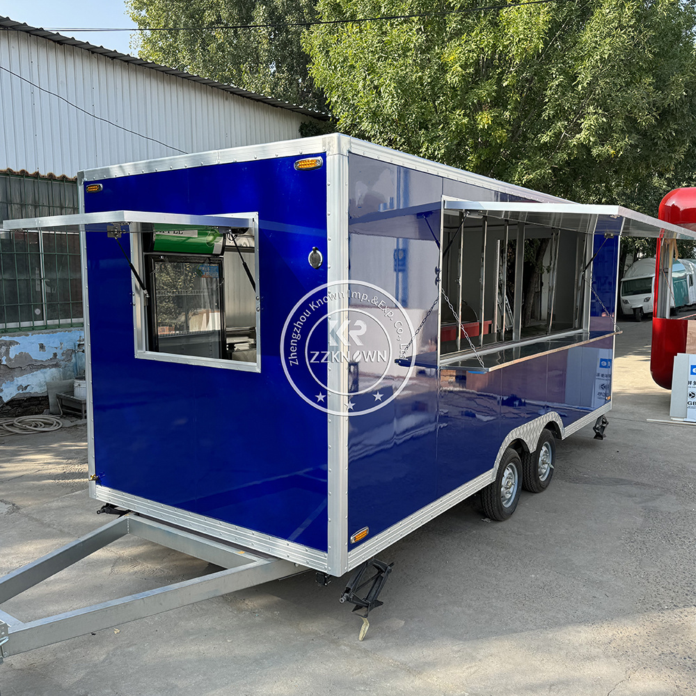 Mobile Kitchen Trailer Coffee Cart Fast Food Trucks Europe Ice Cream Mobile Food Cart