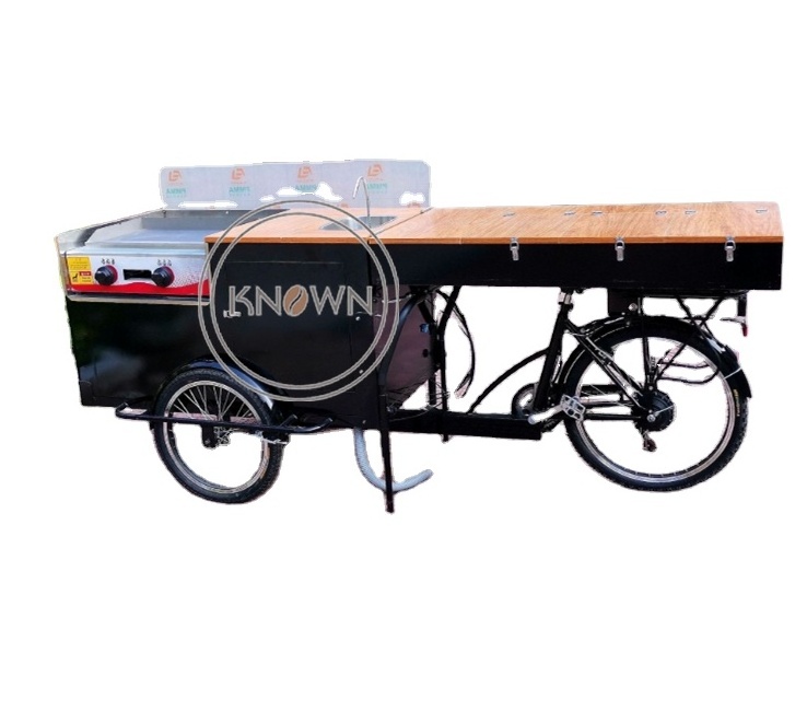 OEM Fast Coffee Vending Cart Food Beer Reversible Cargo Bike for Sale Electric Tricycle with CE Certification