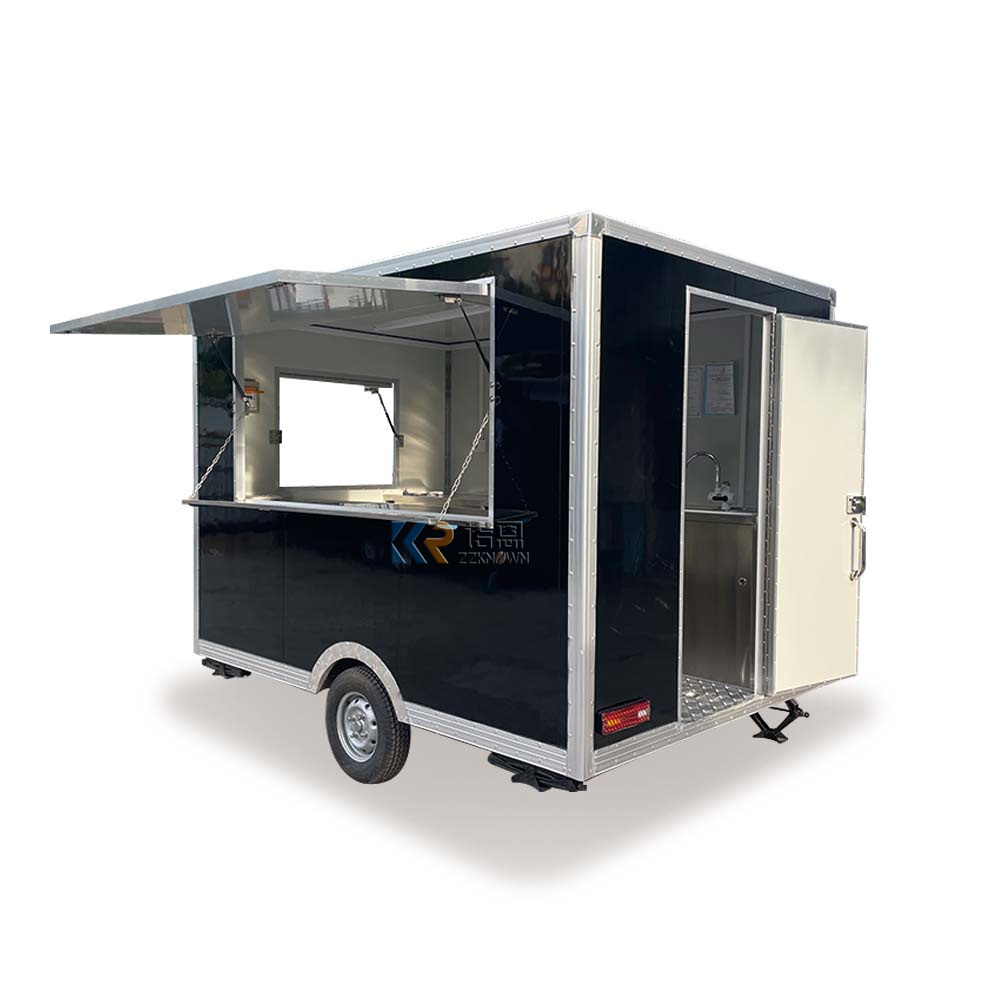 Mobile Fast Food Carts and Food Trailers Fully Equipped Towable Food Ordering Kiosk