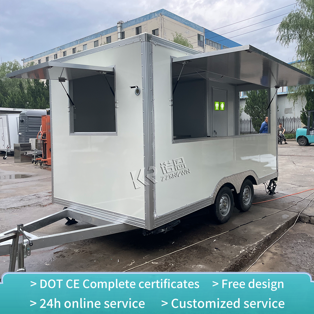 Foodtrailer Coffee Cart Food Truck Trailer Manufacturer of Bathroom with Toilet Bakery Fabrica De Trailer