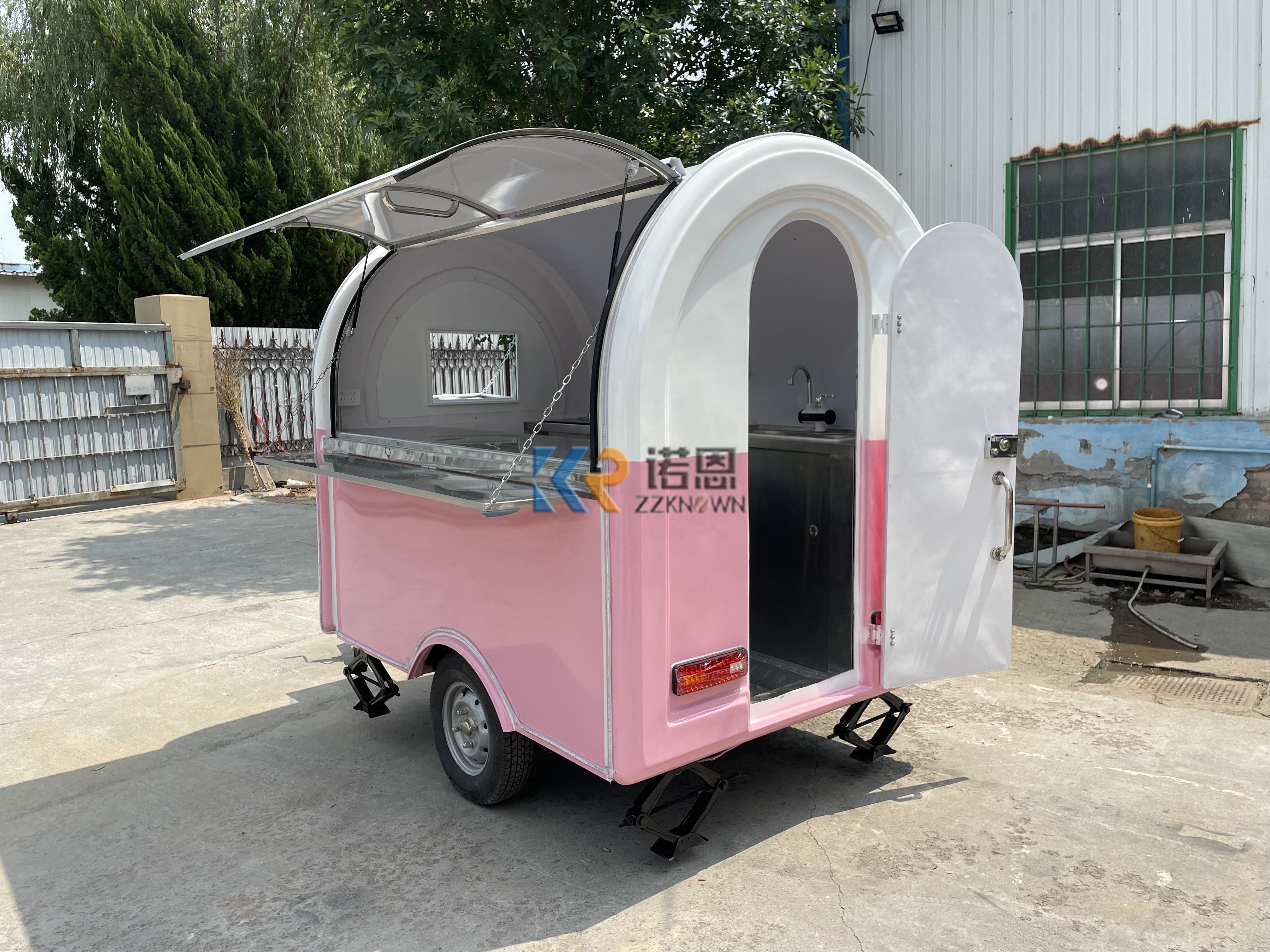 exterior kebab food/truck trailer set/fast food yogurt catering truck waterproof coffee trailer cart available for purchase