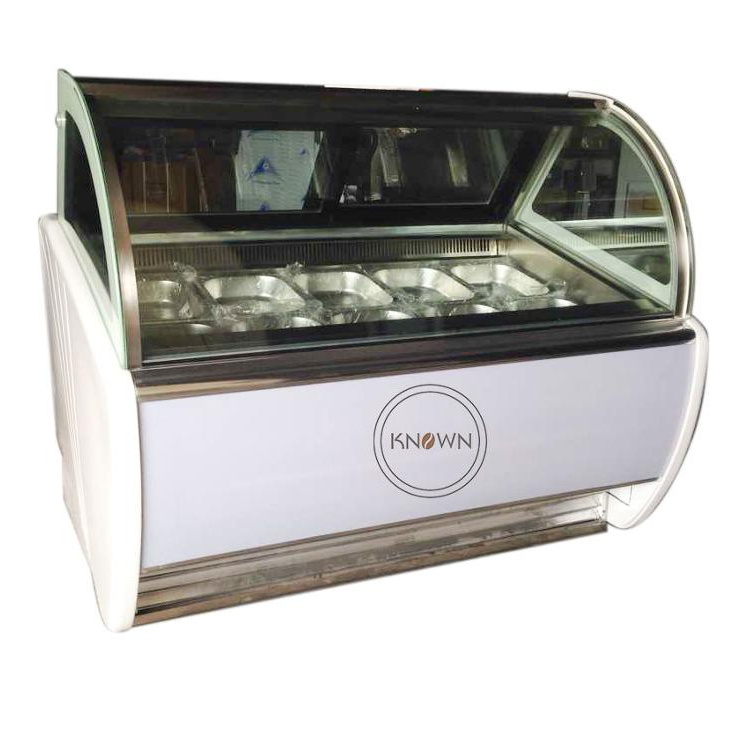 2024 new type portable small ice cream display freezer