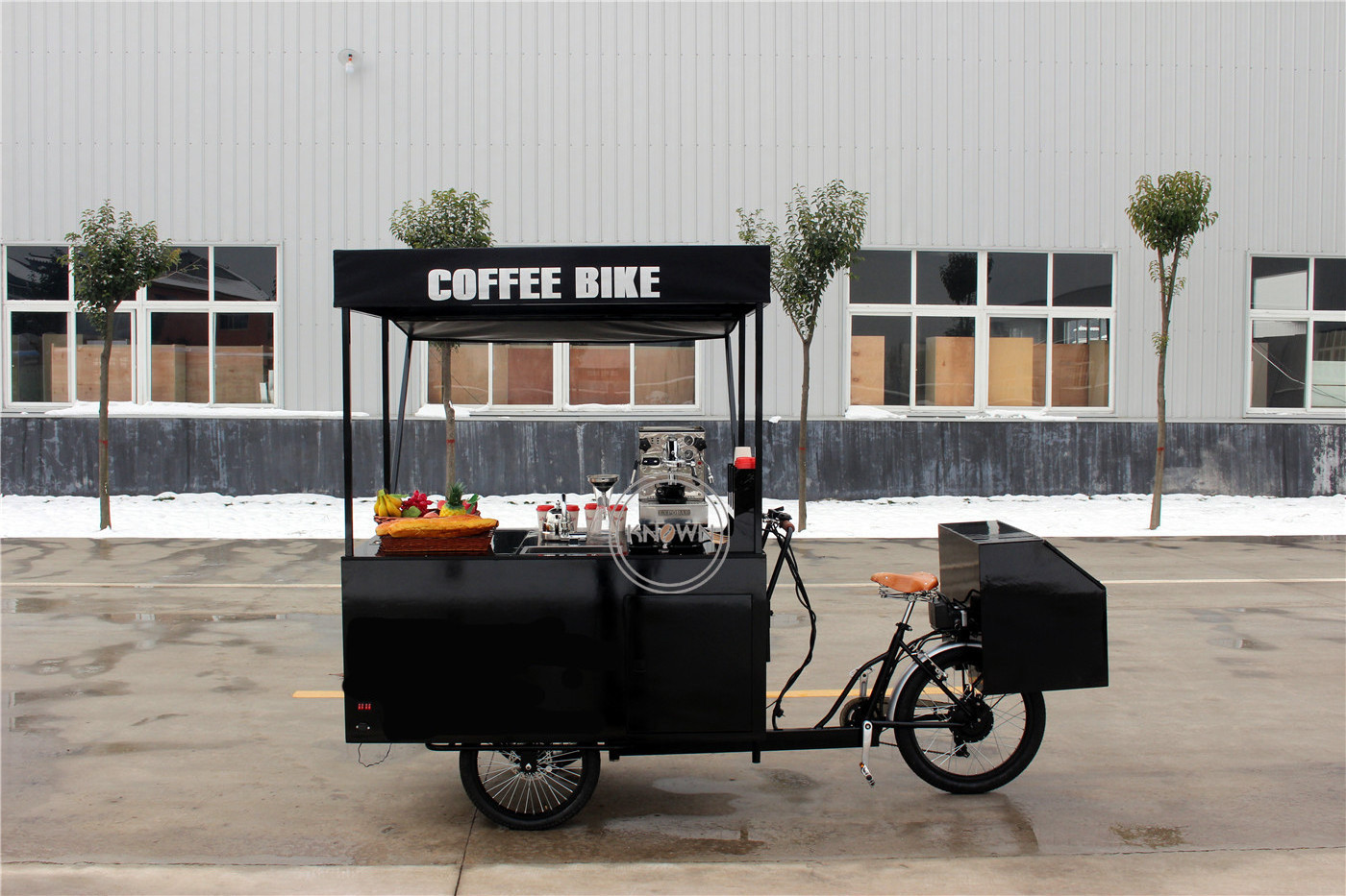 OEM Electric Coffee Tricycle Kiosk Outdoor Mobile Food Vending Cart Catering Bike with CE ISO Certification