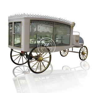 Classic Limousines Beautiful Funeral Horse Carriage Car Luxury Horse Drawn Hearse For Sale