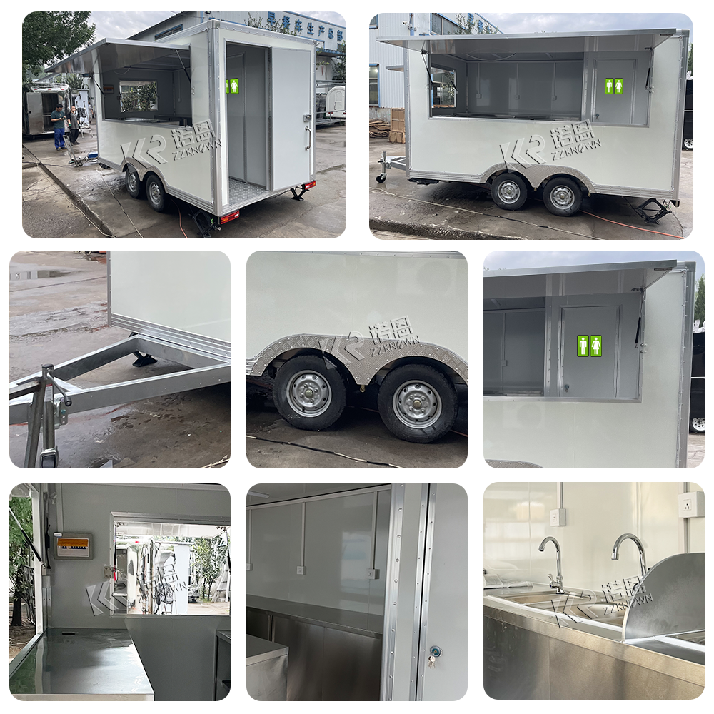 Foodtrailer Coffee Cart Food Truck Trailer Manufacturer of Bathroom with Toilet Bakery Fabrica De Trailer