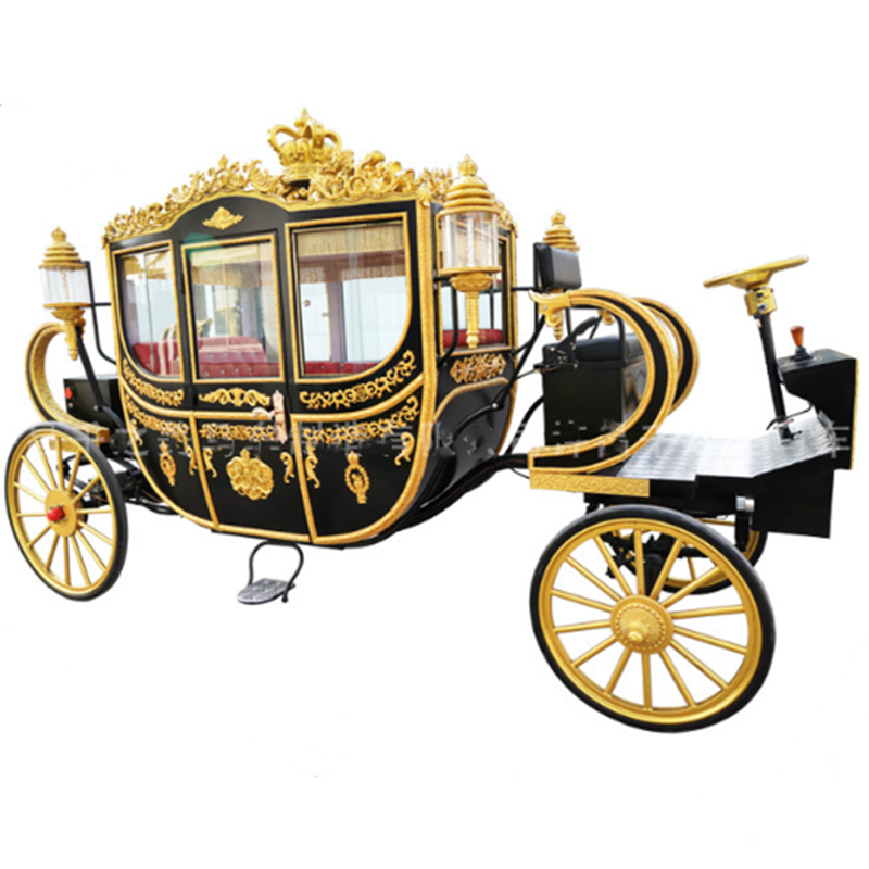 OEM Luxury Horse Carriage Carts Royal Electric Vehicle New Style Wedding Horse Drawn Carriage Trailer for Sale