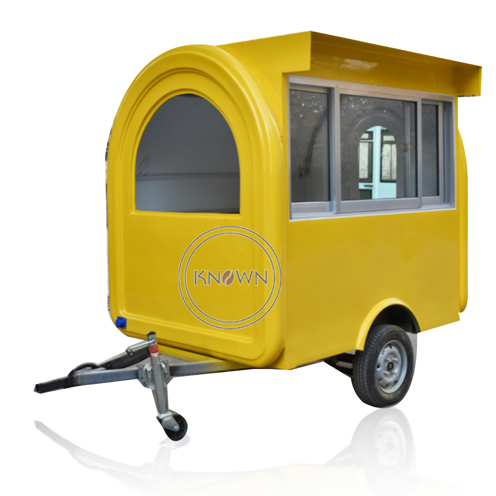 2024 Fast Food Cart Stainless Steel Trailer Customized Ice Cream Small Truck Coffee Catering Car for Sale USA