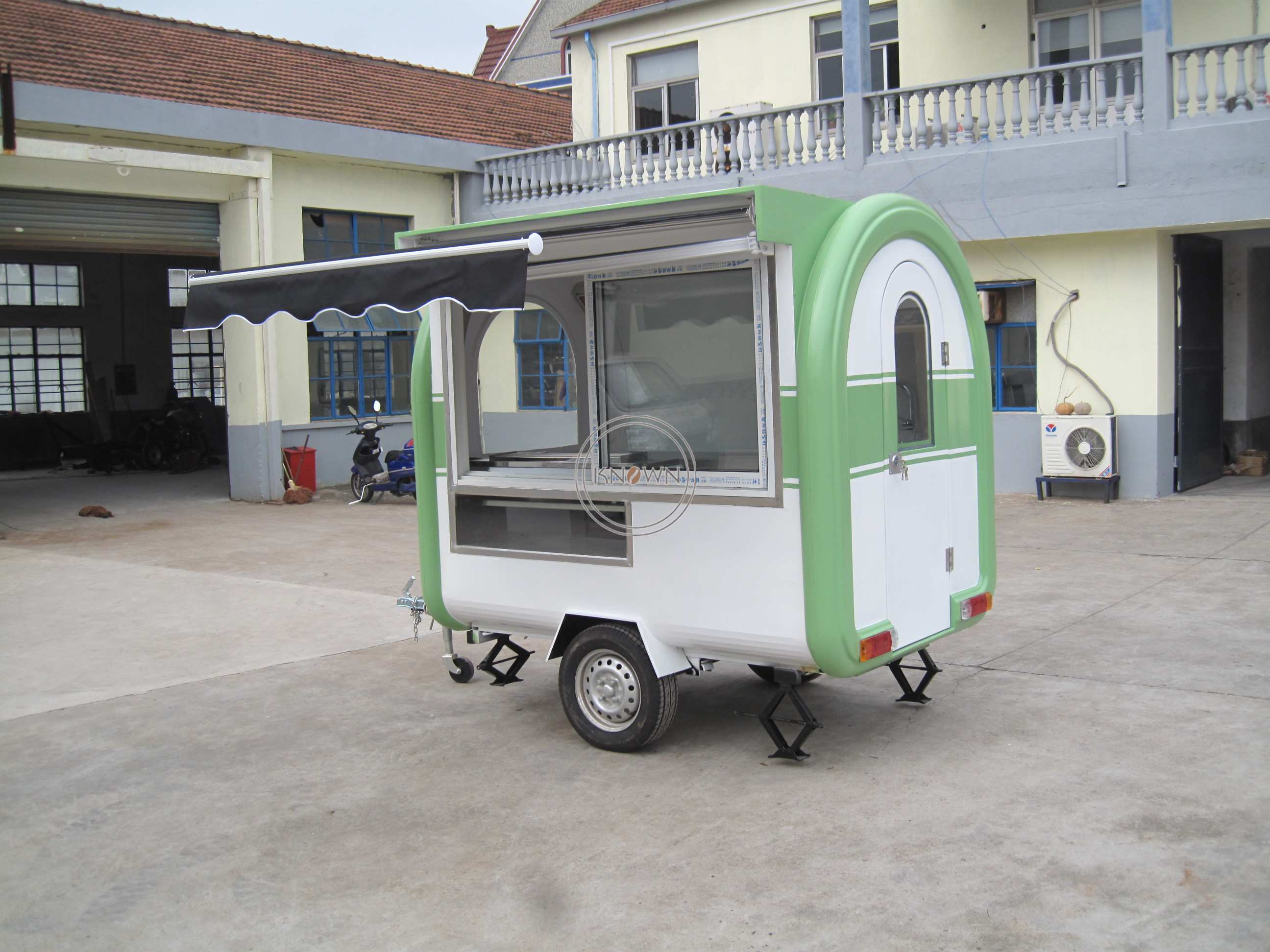 New 1 Year Dot Mini Coffee Fast Food Trailer Australian Mobile French Fries Cart Cheap