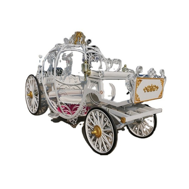 OEM Electric Cinderella Princess Wedding Horse Carriage Design Royal Classic Sightseeing Cart for Sale