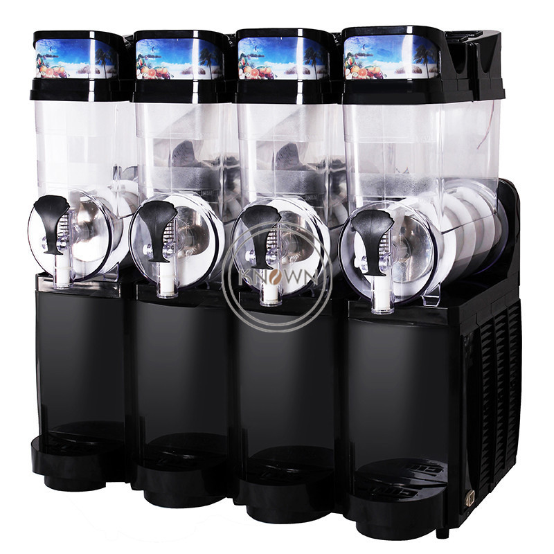 OEM Large Capacity 4 Jars Snow Melting Slush Vending Machine 15L X 4 Frozen Drink Ice Mud Making Machine