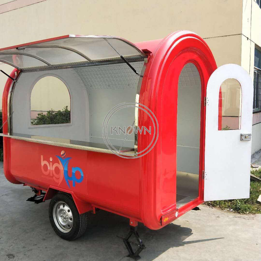 2024 Multifunction Food Vending Truck Mobile Street Kitchen Hot Dog Trailer with CE Certification Coffee Cart for Sale