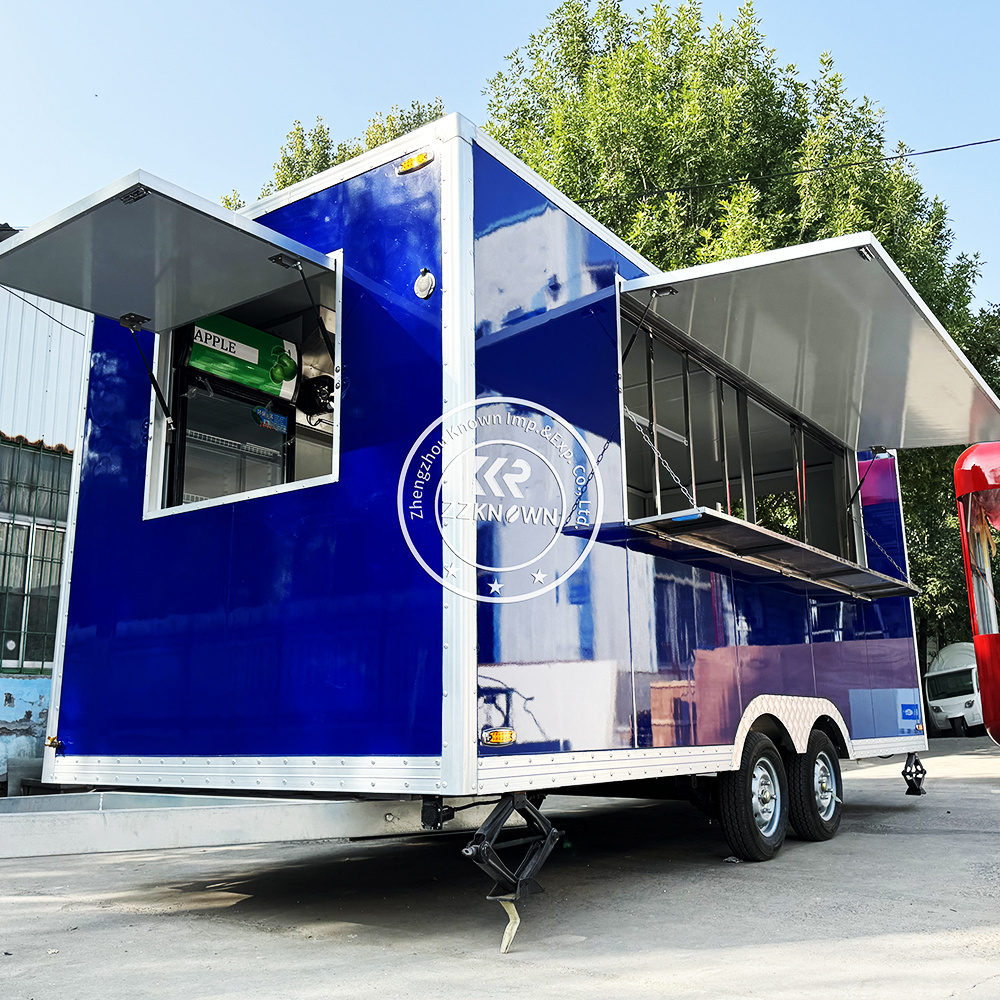 Mobile Kitchen Trailer Coffee Cart Fast Food Trucks Europe Ice Cream Mobile Food Cart