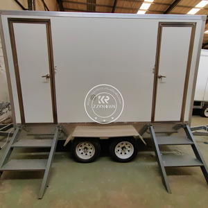 Commercial Mobile Toilets Trailer Outdoor Portable Restroom Cleaning Truck Mobile Toilet WC Low Price Luxury Toilets for Sale