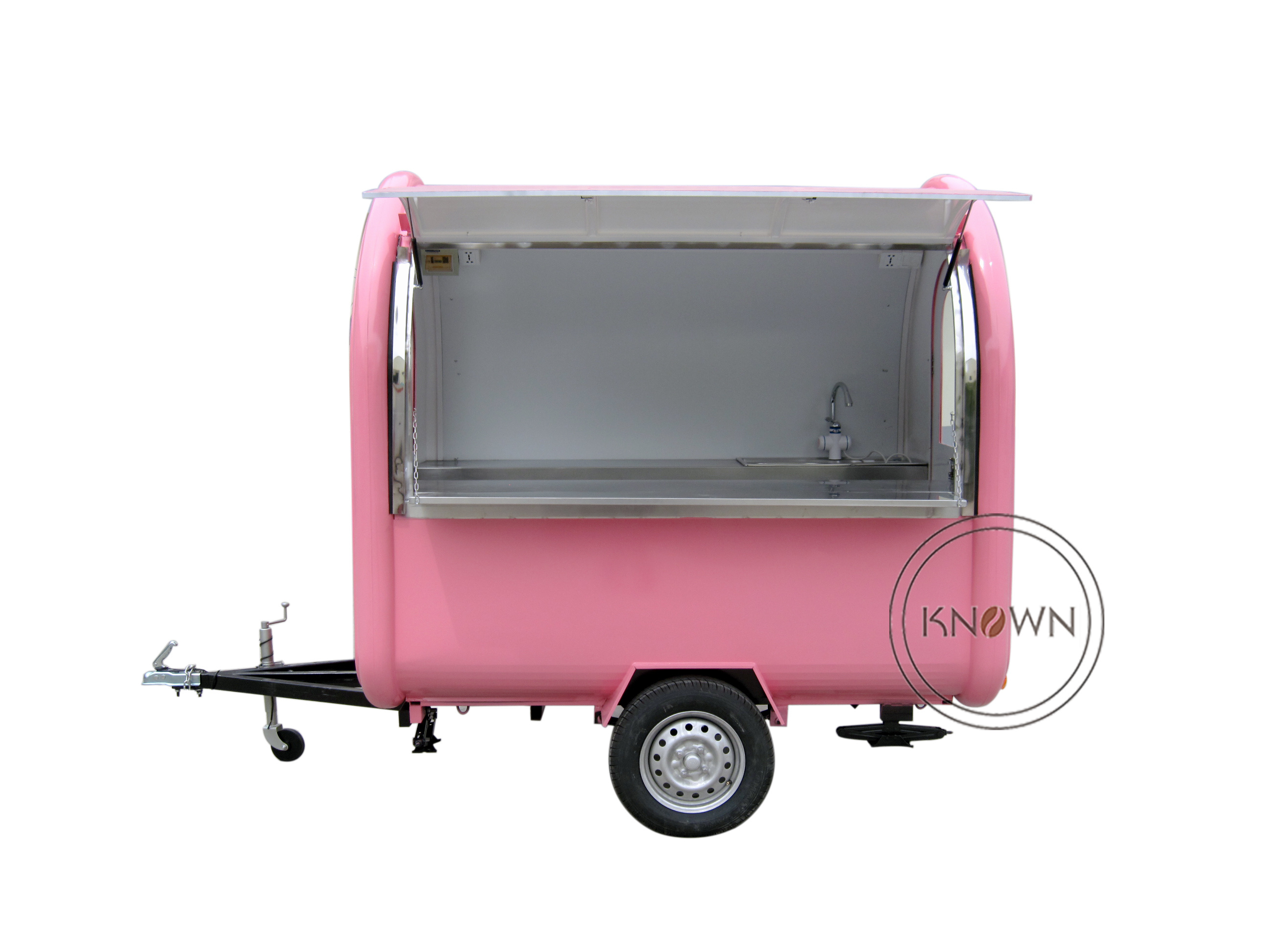 High Quality Food Trailer Cart Mobile Snack Vending Trailer CE Certified Food Truck for Sale